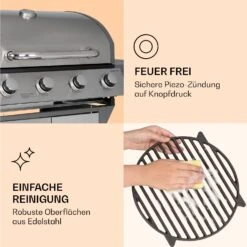 Lucifer 4 Gasgrill 4 X 3,6 KW Brenner 69x45cm Grill Edelstahl Mobil 14 Lucifer 4 Gasgrill 4 X 3,6 KW Brenner 69x45cm Grill Edelstahl Mobil -Garten Store 10040281 de 0007 logo