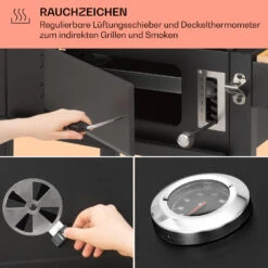 Aberdeen Single Holzkohlegrill -Garten Store 10040292 de 0005 usp