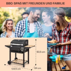 Aberdeen Single Holzkohlegrill -Garten Store 10040292 de 0007 usp