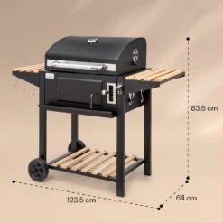 Aberdeen Single Holzkohlegrill -Garten Store 10040292 yy 0011 dimensions