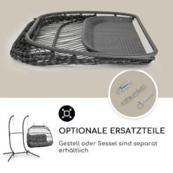 Biarritz Double Hängesessel Zweier PE Aluminium Polyrattan 260 Kg 10 Biarritz Double Hängesessel Zweier PE Aluminium Polyrattan 260 Kg -Garten Store 10040296 de 0005 usp