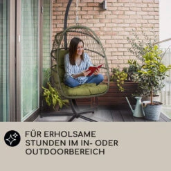 Biarritz Individuelle Hängesessel PE Aluminium Polyrattan 130 Kg -Garten Store 10040300 de 0006 usp