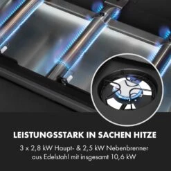 Valdosta 3.1 Gasgrill 3 X 2,8 KW + 2,5 KW Brenner Edelstahl Mobil -Garten Store 10040704 de 0005 logo