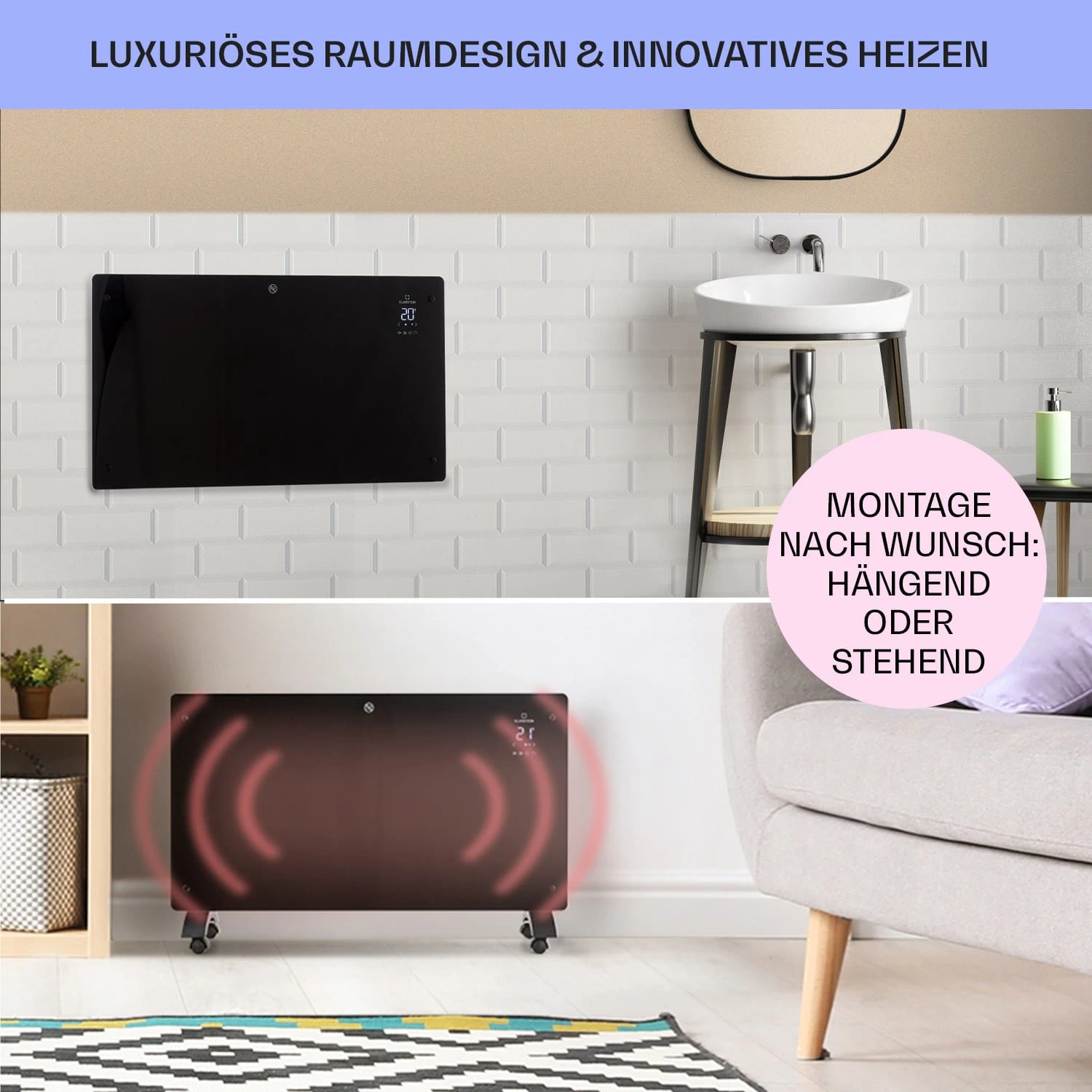 Bansin Crystal Smart Konvektions-Heizgerät 2500W 5 - 50 °C App-Steuerung 7 Bansin Crystal Smart Konvektions-Heizgerät 2500W 5 - 50 °C App-Steuerung – Bild 7