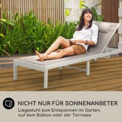 Lucca Lounger Liegestuhl Polyester Aluminium 4-Stufen 11 Lucca Lounger Liegestuhl Polyester Aluminium 4-Stufen -Garten Store 10041236 de 0006 usp