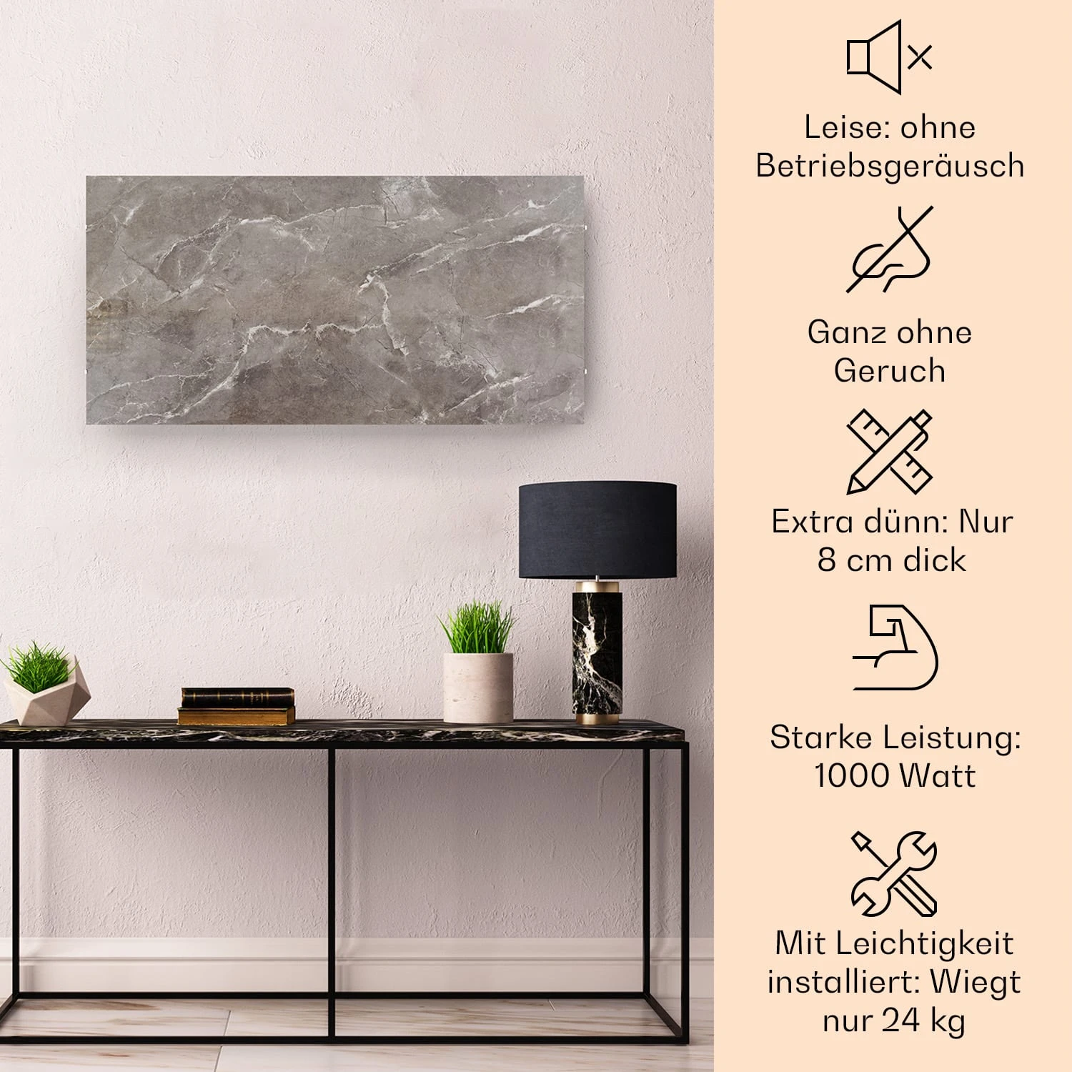 Wonderwall Santorini Smart Infrarot-Heizung 120x60cm 1000W Wochentimer IP24 2 Wonderwall Santorini Smart Infrarot-Heizung 120x60cm 1000W Wochentimer IP24 – Bild 2