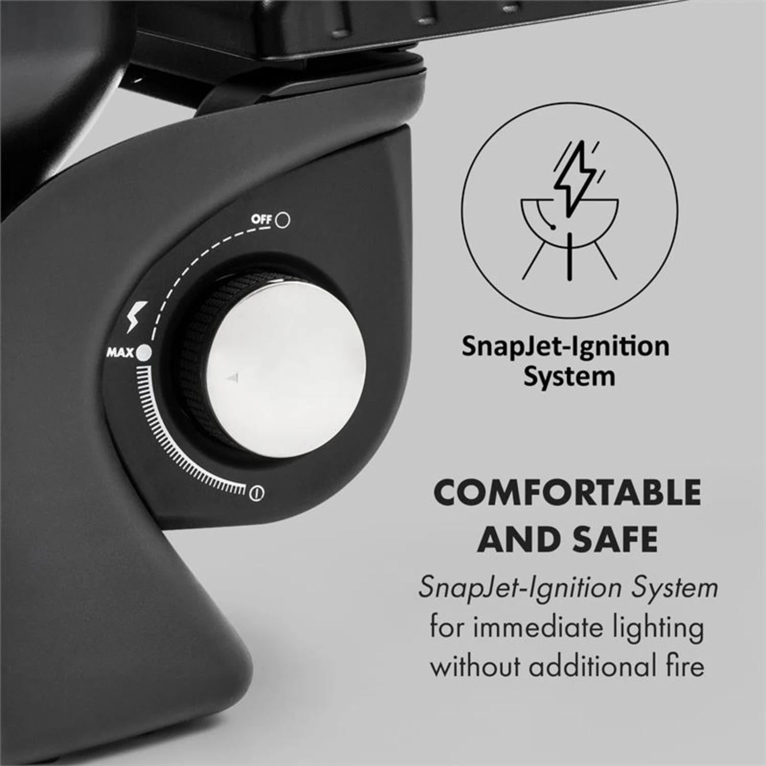 Parforce One Gasgrill 3,5kW 12000BTU Grilltisch Gasschlauch Schwarz 8 Parforce One Gasgrill 3,5kW 12000BTU Grilltisch Gasschlauch Schwarz – Bild 8