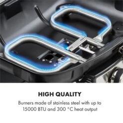 Parforce Duo Gasgrill 2 Brenner 4,4kW 15000BTU Gasschlauch Schwarz 16 Parforce Duo Gasgrill 2 Brenner 4,4kW 15000BTU Gasschlauch Schwarz -Garten Store 60002433 yy 0005 logo Klarstein Parforce Duo Gasgrill 2 Brenner schwarz